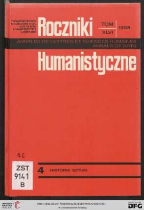 46: Roczniki Humanistyczne: Historia Sztuki = History of art = Histoire de l'art
