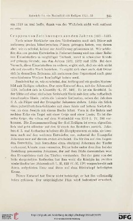 Gruppen von Zeichnungen aus den Jahren 1521-1523