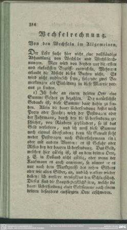 Wechselrechnung