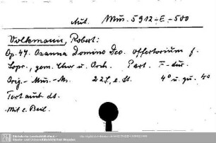 Volkmann, Robert, Op.47