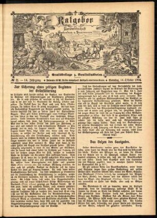 Ausgabe vom Sonntag, den 16. Oktober 1904.