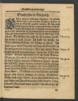 Sonderbarer Eingang.