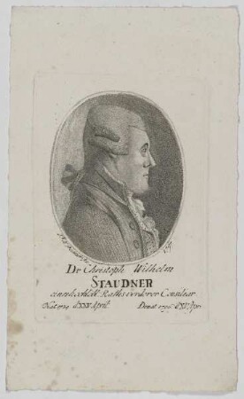 Bildnis des Christoph Wilhelm Staudner