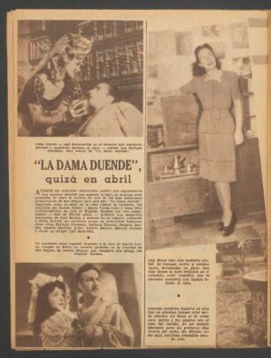 "La dama duende", quizá en abril