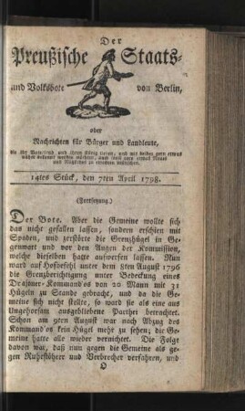 14tes Stück, den 7ten April 1798