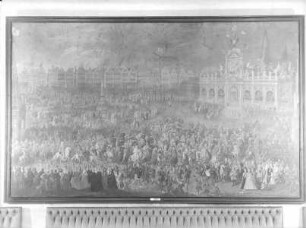 Der Marquis de Castel-Rodrigo empfängt den Treueeid der flandrischen Staaten bei der Thronbesteigung Karls II. am 2.5.1666 (?)