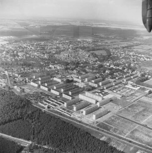 Blick vom Neubaugebiet zur Altstadt von Perleberg