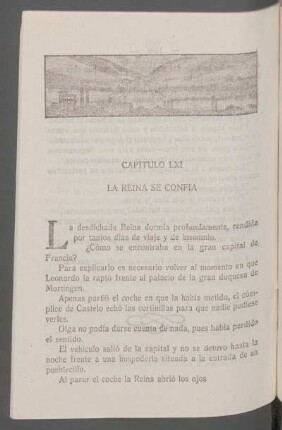 Capítulo LXI - La reina se confía