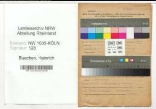 Entnazifizierung Heinrich Buechen , geb. 01.06.1904 (Schlosser)