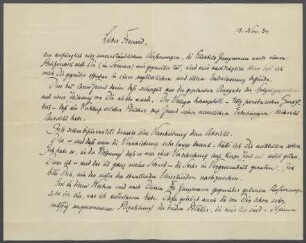Brief von Rudolf G. Binding an Georg Kolbe