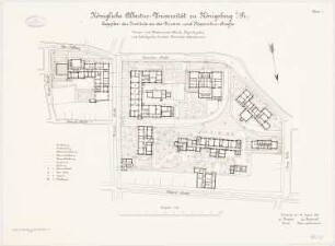 Chemisches Laboratorium der Albertus-Universität Königsberg: Lageplan 1:500