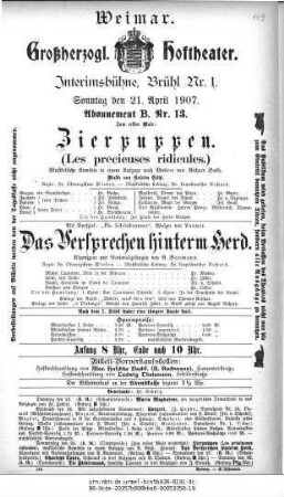 Das Versprechen hinterm Herd