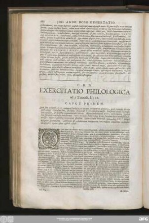 Exercitatio Philologica ad 2 Timoth. II:22.