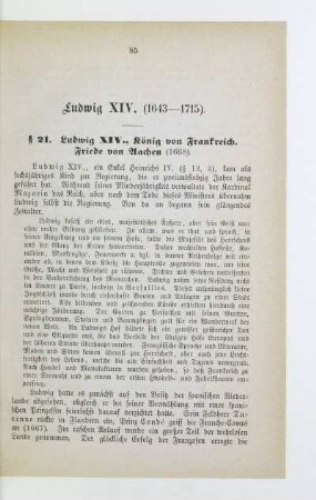 Ludwig XIV. (1643-1715)
