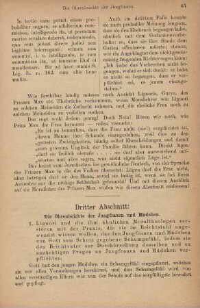 Dritter Abschnitt: Die Ohrenbeichte der Jungfrauen und Mädchen