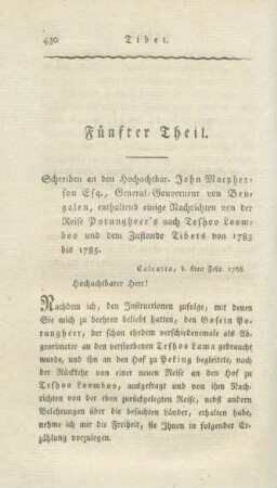 Fünfter Theil