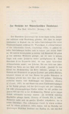 262-271 Zur Geschichte des Athanasianischen Symbolums
