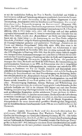 Leppien, Jörn-Peter :: Martin Rade und die deutsch-dänischen Beziehungen 1909 - 1929, ein Beitrag zur historischen Friedensforschung und zur Problematik des Nationalismus, (Quellen und Forschungen zur Geschichte Schleswig-Holsteins, 77) : Neumünster, Wachholtz, 1981