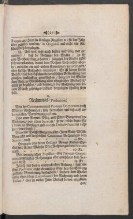 2. Rechnungs-Probation