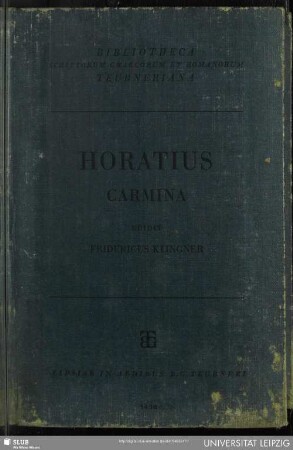 Q. Horati Flacci carmina