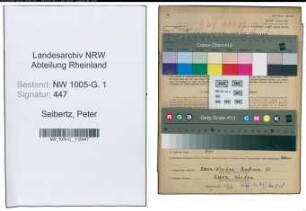 Entnazifizierung Peter Seibertz , geb. 16.04.1902 (Gaertner)