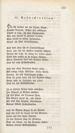 85. Prädestination