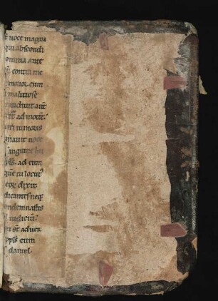 Fragment: Biblia sacra (12. Jh., s. auch vorderer Spiegel)
