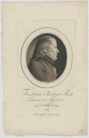Bildnis des Friederich Christoph Rech