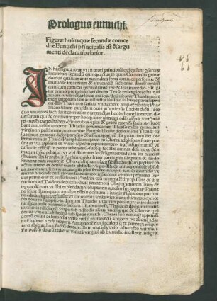 Figurae huius quae secundae comoediae Eunuchi ...