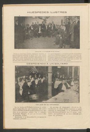 Huéspedes ilustres : Recepción en el Círculo de la Prensa