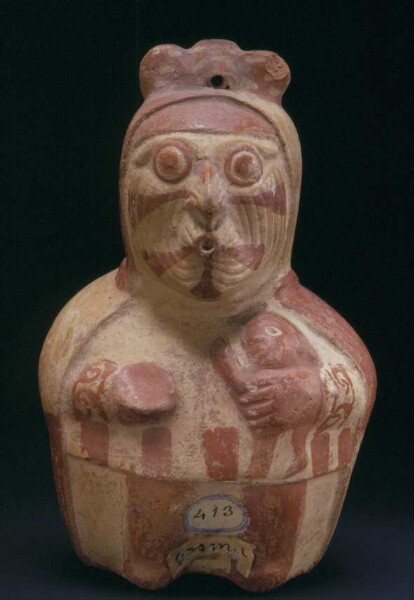 Anthropomorphic figure with child