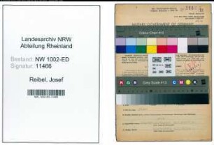 Entnazifizierung Josef Reibel, geb. 08.02.1908 (Studienassessor)