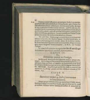 Caput V. De Executione causata ex Pacto s. conventione in bona Debitoris.