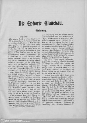 Die Ephorie Glauchau