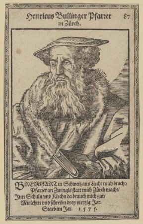 Bildnis des Henricus Bullinger