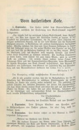 Vom kaiserlichen Hofe