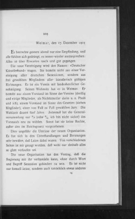 Weimar, den 17. Dezember 1903