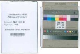 Entnazifizierung Hermann Schnellenkamp , geb. 10.11.1886 (Angestellter)