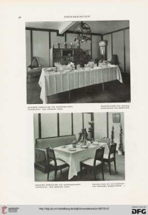 Ausstellung "Der Gedeckte Tisch": arrangiert von J. A. Lux