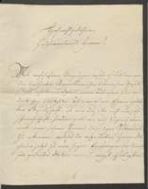 Brief von Johann Conrad Heßling an Regensburgische Botanische Gesellschaft