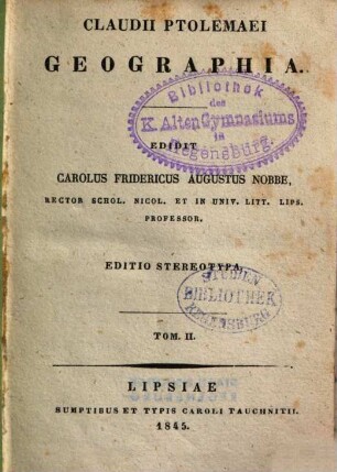 Claudii Ptolemaei Geographia, 2