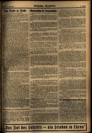 Zweite Ausgabe vom Montag, den 23. März 1936.