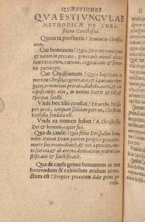 Qvaestivncvlae Methodicae De Christiano Catechismo.