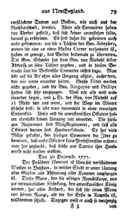 Den 30. Decemb. 1777