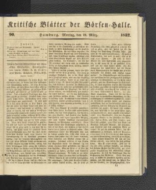 90. 19. März 1832