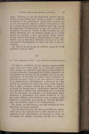 III: El "uti possidetis juris" y el derecho constitucional