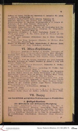 VI. Aktien-Gesellschaften.