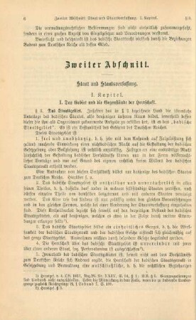 Zweiter Abschnitt. Staat und Staatsverfassung