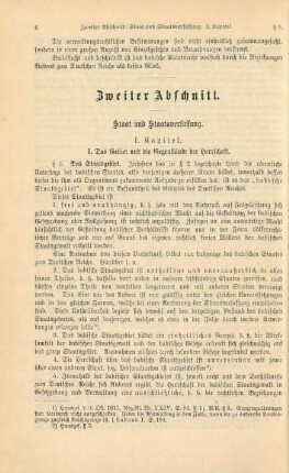 Zweiter Abschnitt. Staat und Staatsverfassung