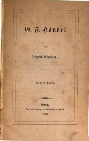 G. F. Händel, 1
